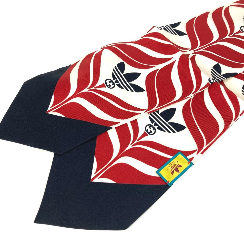 GUCCI グッチ スカーフ アディダス adidas コラボ 716089 シルク