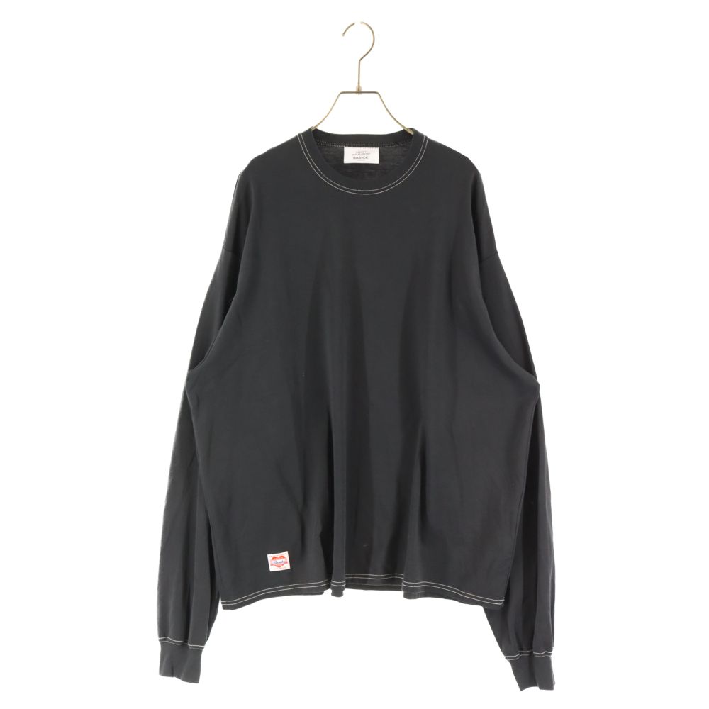 BASICKS ブラック ロングスリーブ カットソー