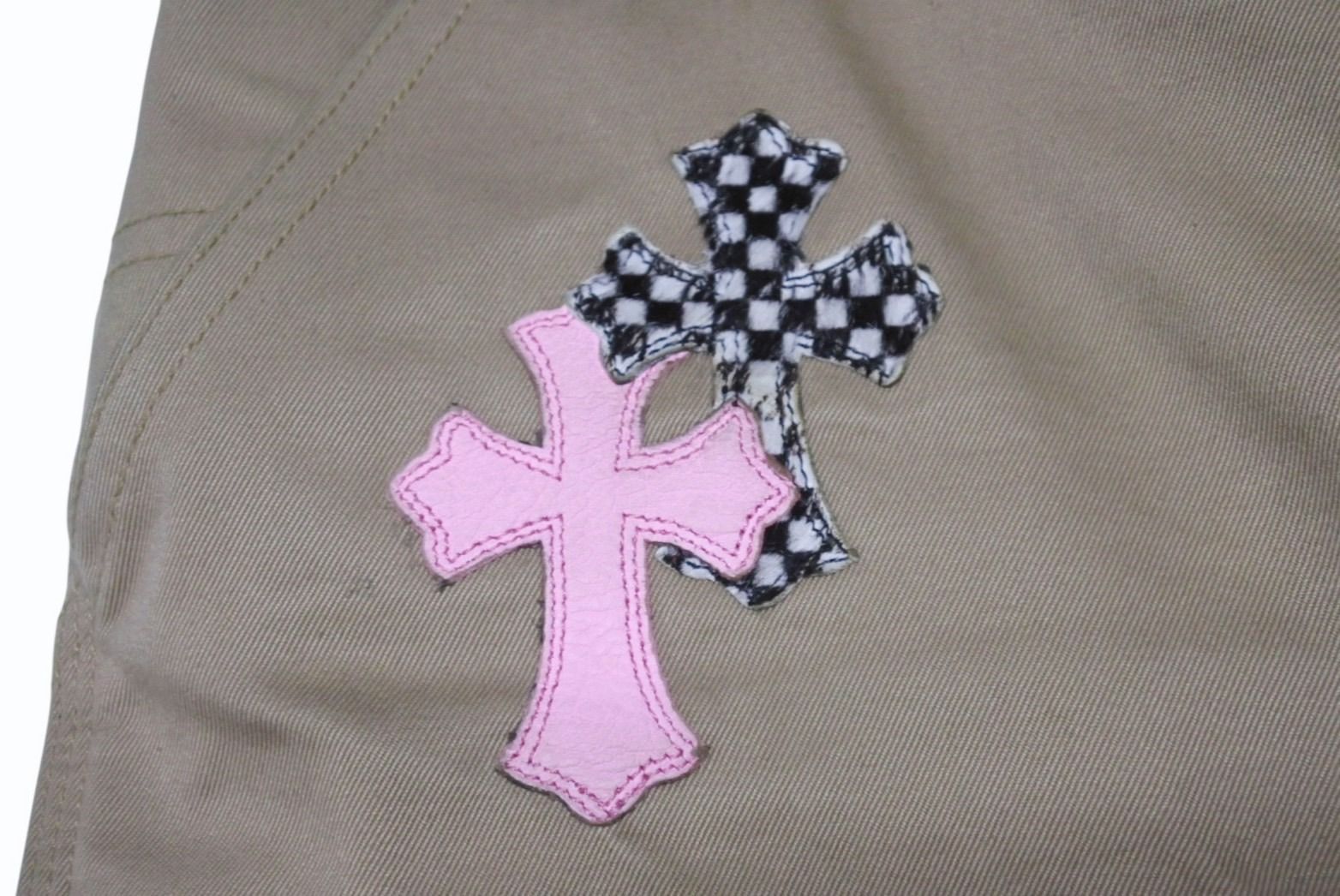 CHROME HEARTS セメタリークロスパッチクッション ピンクベージュ 138533166_o1.jpg?