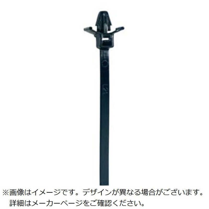 ABB TY-Rap パネル固定用結束バンド プッシュマウント パネル固定用結束バンド耐候 黒色 大袋 羽あり幅3.5 X長さ102 mm 1000本入り TY 54 SMX