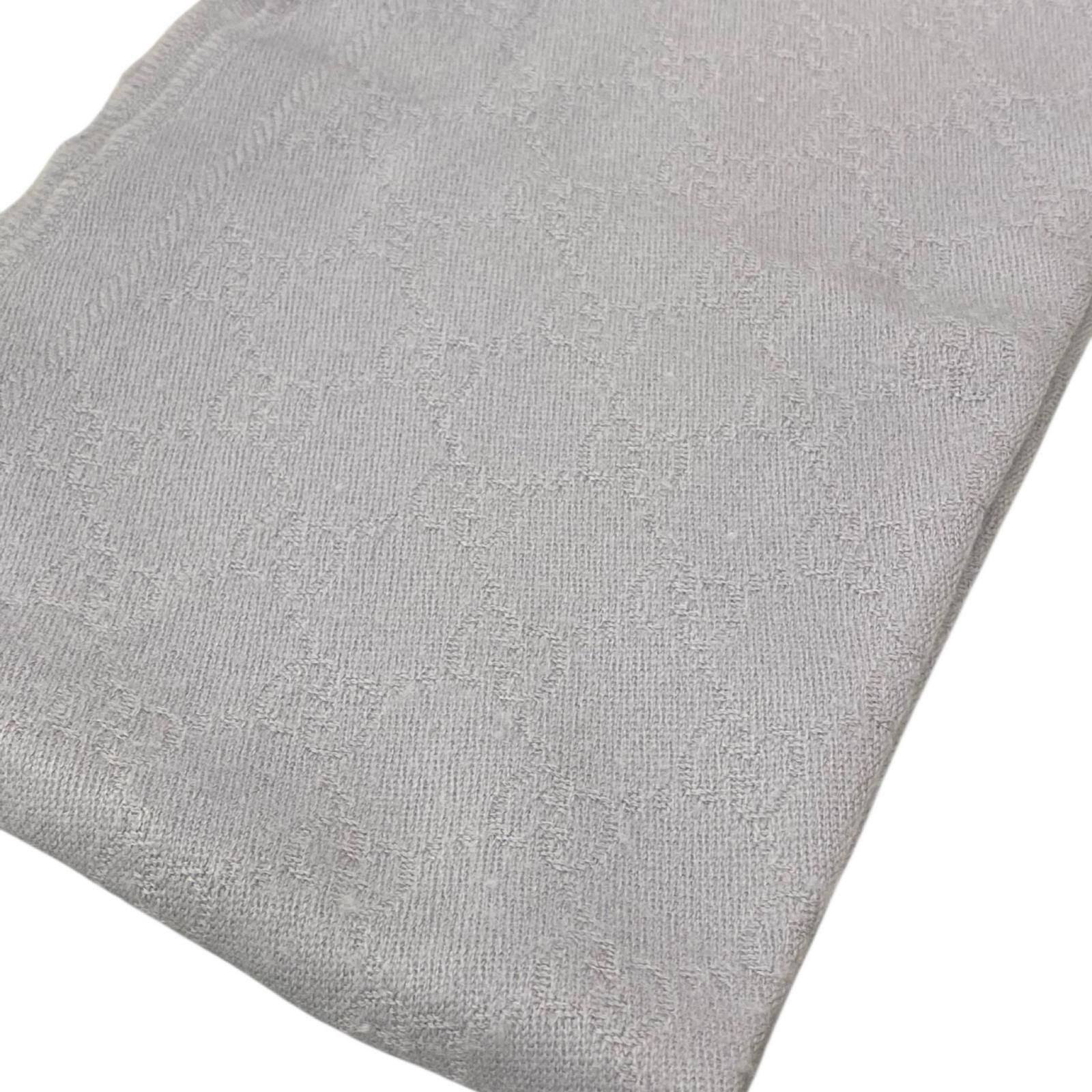 186005 GUCCI グッチ GG柄 ウール マフラー ラベンダー