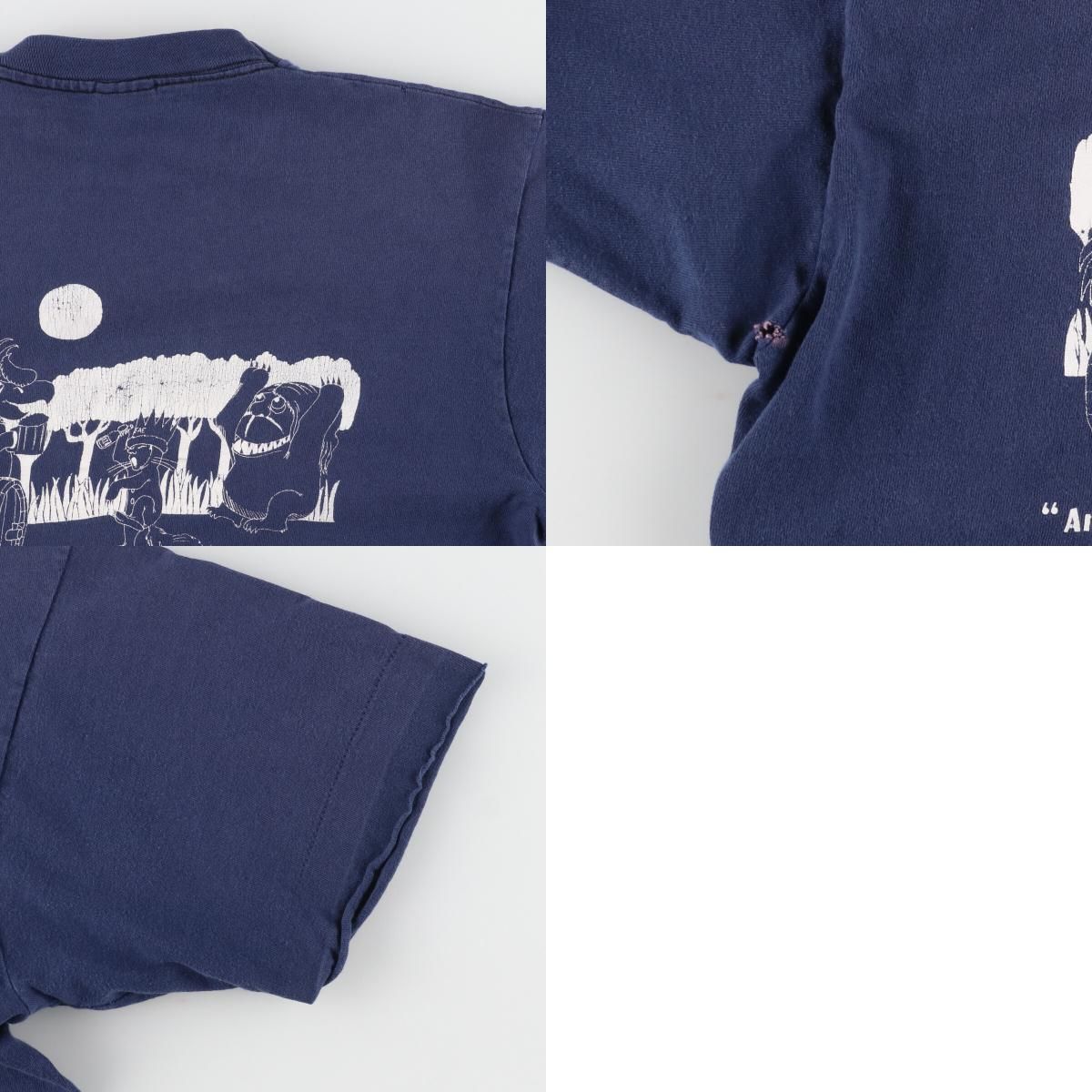 古着 90年代 フルーツオブザルーム FRUIT OF THE LOOM かいじゅうたち 