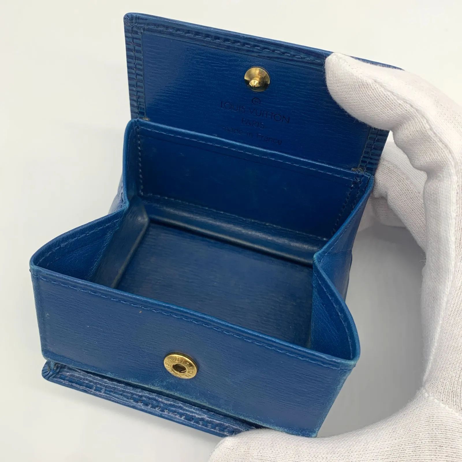 ジョージ ルイヴィトン エピ ポルトモネ ボワット M63695 ブルー brand-bills_m1213626lv