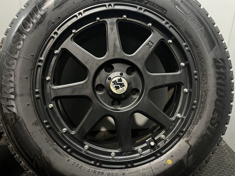 【BS BLIZZAK DM-V3 225/65R17】スタッドレス【MTJ エクストリームJ 17インチ 7.5J5HPCD114.3+38】20年製 バリ溝 デリカD5 CX-5等 (MTM583)クレジットカード QRコード決済可能 BS BLIZZAK DM-V3 225/65R17】スタッドレス【MTJ エクストリームJ 17
