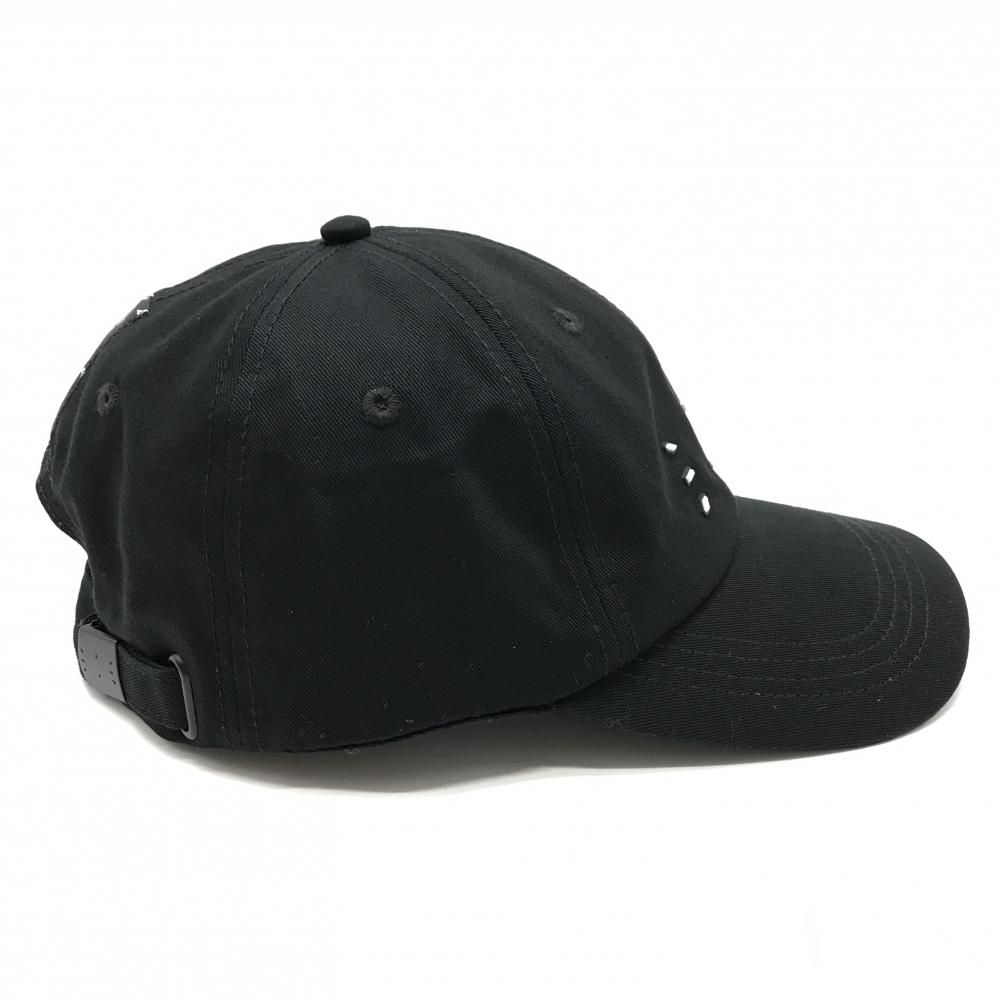 アレキサンダーマックイーン キャップ 黒×白 シリコンロゴ ゴルフウェア Alexander McQUEEN LLC-HASEGAWATOSO_COM