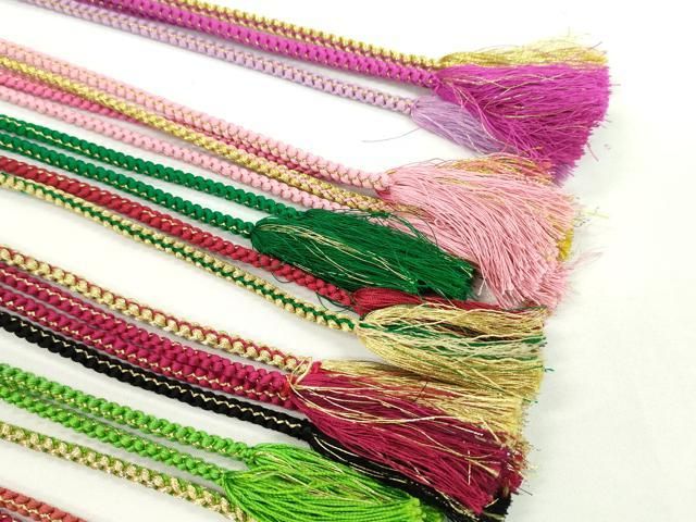 振袖用飾り付き帯締め１０本セット