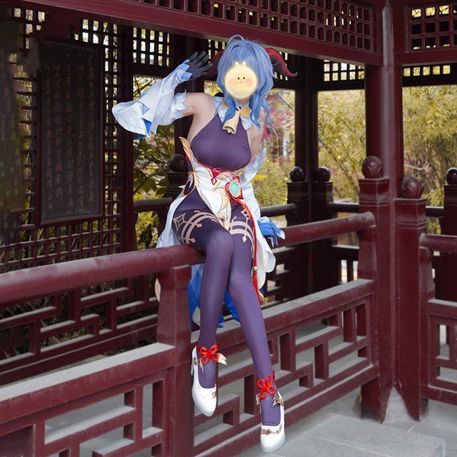 原神 甘雨 コスプレ衣装 豪華完全セット ウィッグ付き 女子アニメキャラクター 撮影会 イベント ハロウィン 仮装用 高品質 プレゼントにも最適