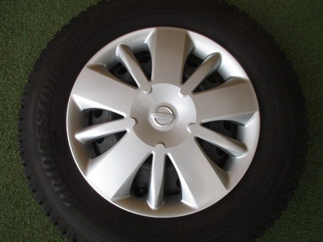【中古】　送料込み　日産純正　NV200スチールホイール　スタッドレスタイヤ４本SET　165R14　6PR　デリカD３