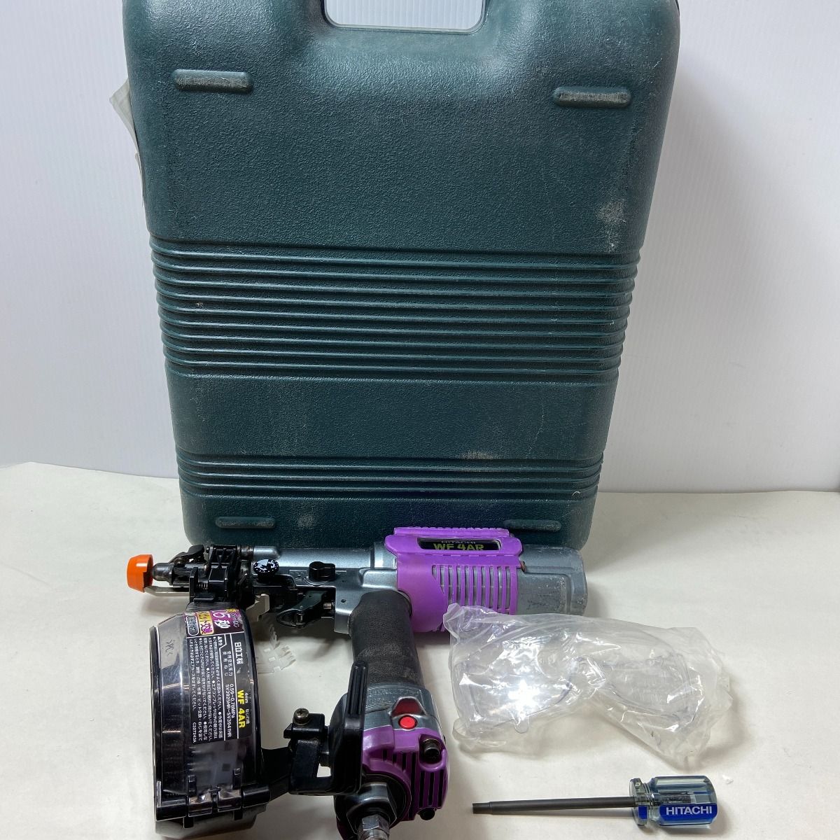 ΦΦHITACHI 日立 エアツール ねじ打ち機　 ケース付  WF4AR パープル