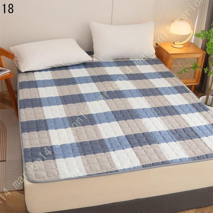 2枚組 表地綿100％ しじら織り 敷きパッドシーツ シングル 西川 夏用