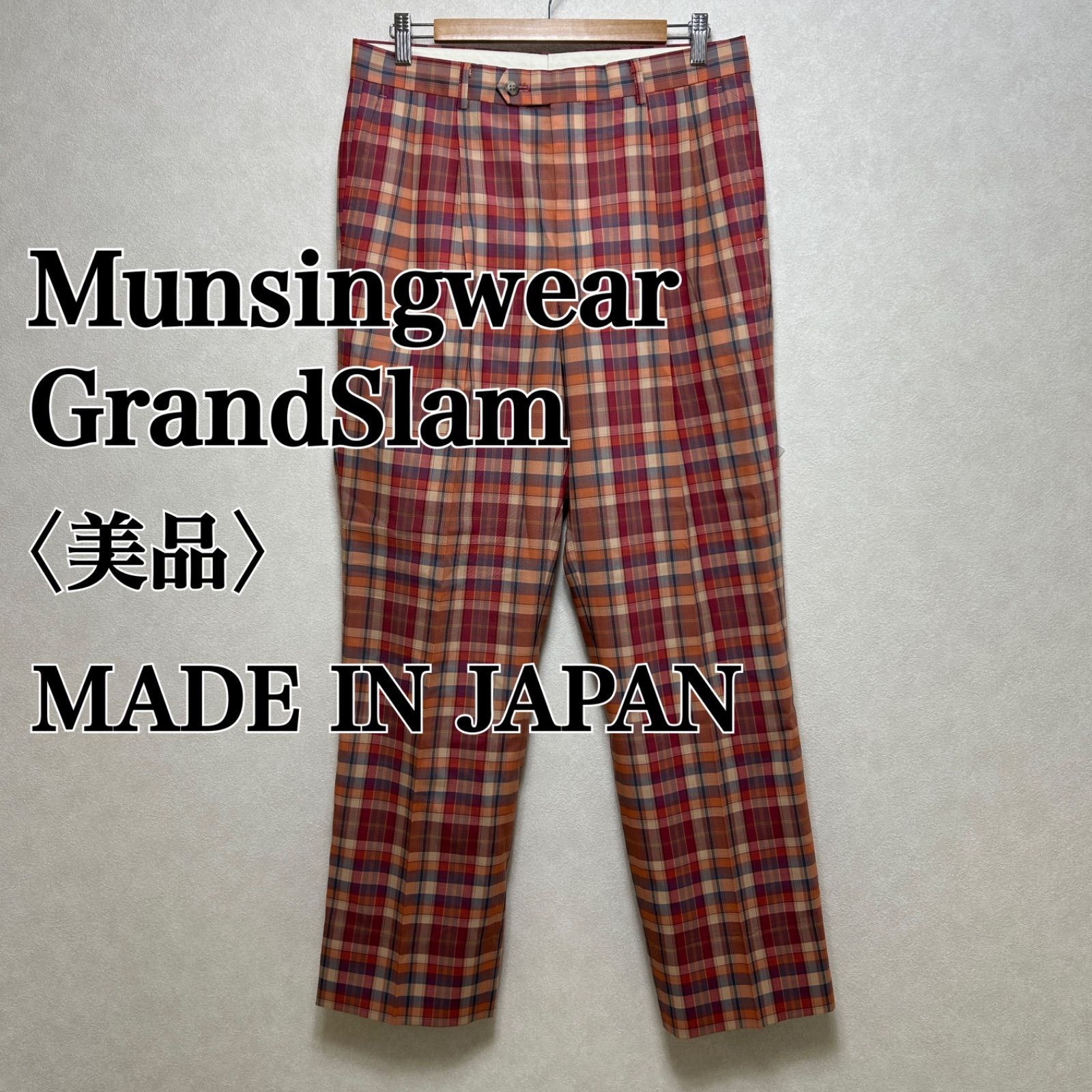 grand slam グランドスラム スラックス ゴルフウェア size 82 Z1521Munsingwear Grand-Slam マンシングウェアグランドスラム ウール