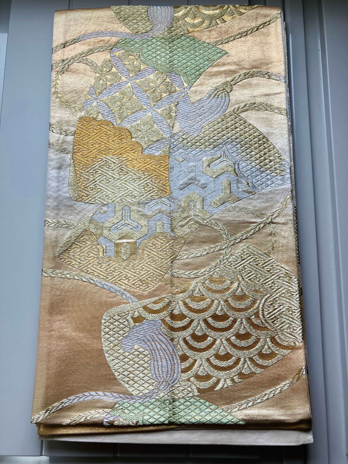 総相良刺繍 豪華 ！正絹高級袋帯 正絹 豪華な袋帯 総相良刺繍 豪華 ！正絹高級袋帯 総相良刺繍