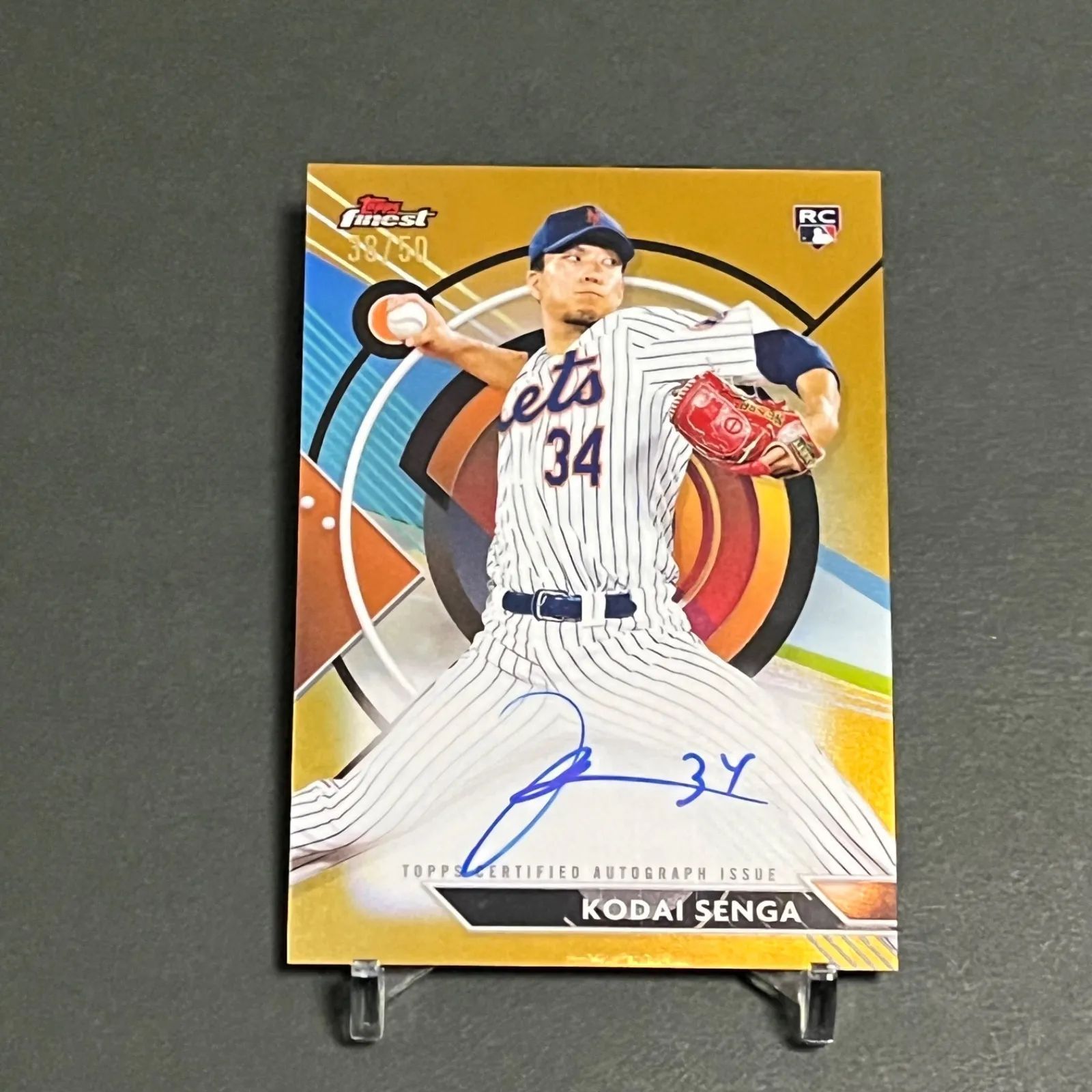 【50枚限定】千賀滉大直筆サインカード　 2023 Topps finest Kodai Senga Finest Autographed Card FA-KSA