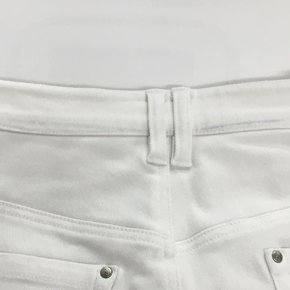 パーリーゲイツ パンツ 白 無地 ロゴ刺しゅう メンズ 5(L