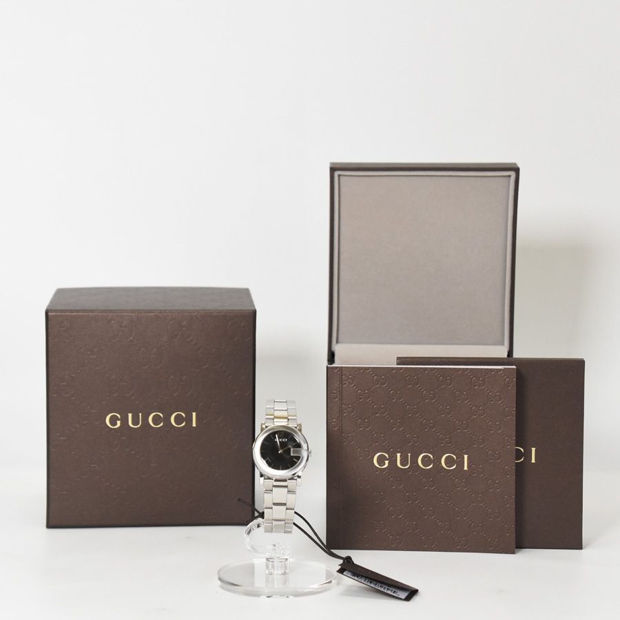 ABランク】GUCCI グッチ レディース 腕時計 Gラウンド クォーツ
