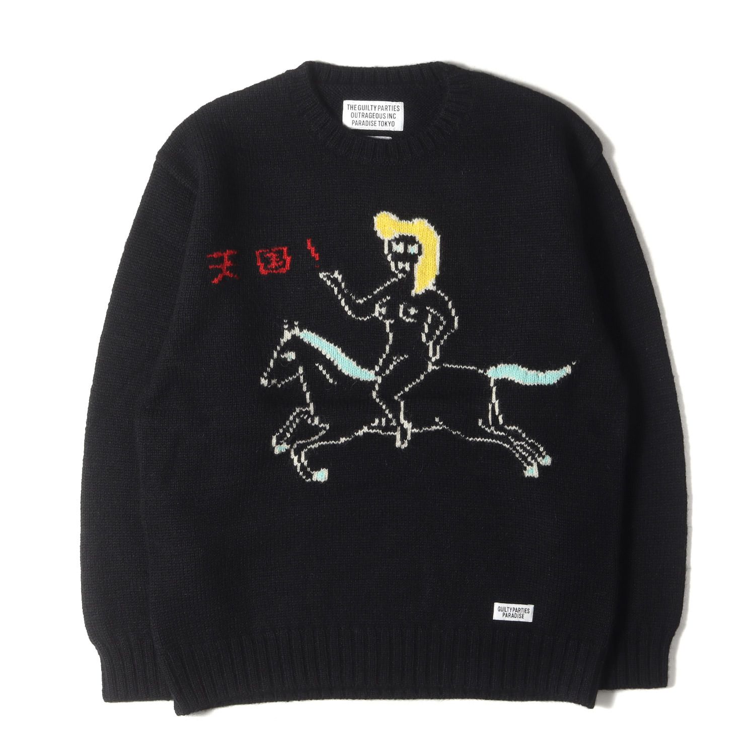 新品 WACKO MARIA ワコマリア ニット サイズ:L 23AW 世界平和 