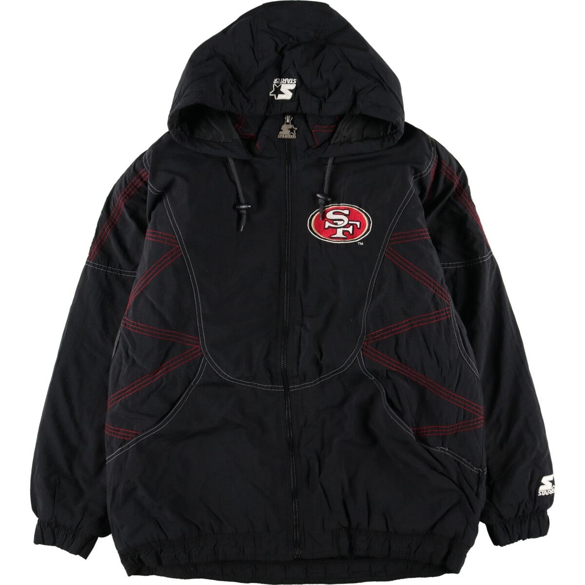 【超激得限定SALE】90s STARTER NFL 49ERS 中綿 パーカー チームジャケット ジャケット・アウター