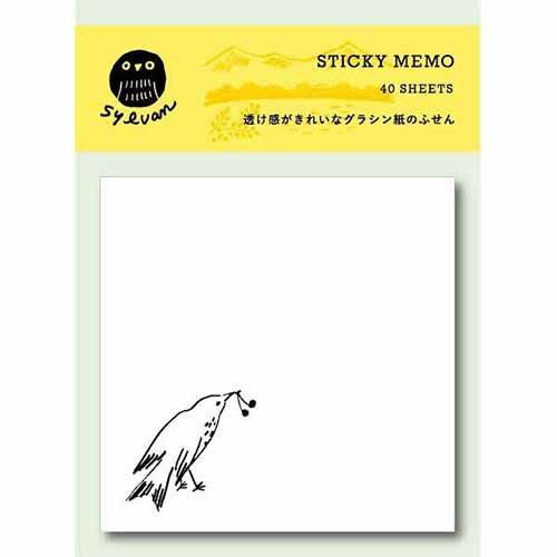 (まとめ）#エルコミューン 付箋 SYLVAN STICKY MEMO Bird SLV-204 【×15セット】