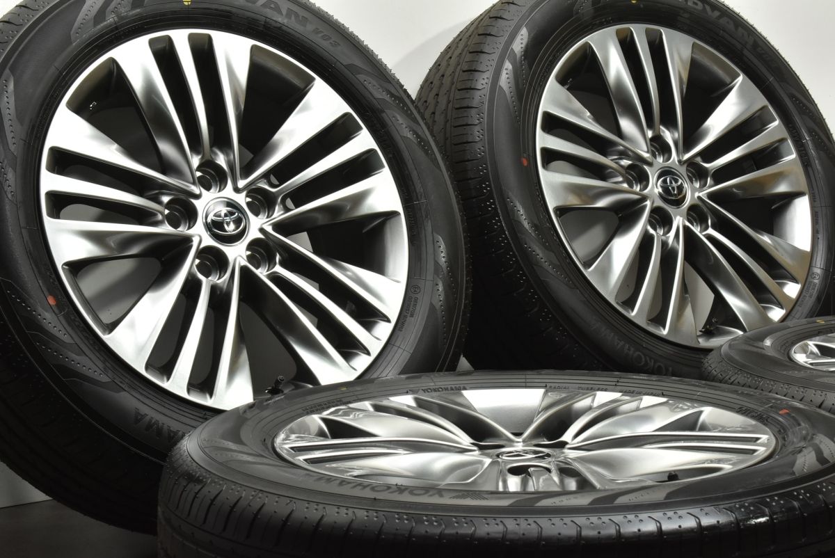 製 新車外し バリ溝 トヨタ 40 アルファード 純正 18in 7J 40 PCD120 ヨコハマ アドバン V03 225 60R18 ヴェルファイア
