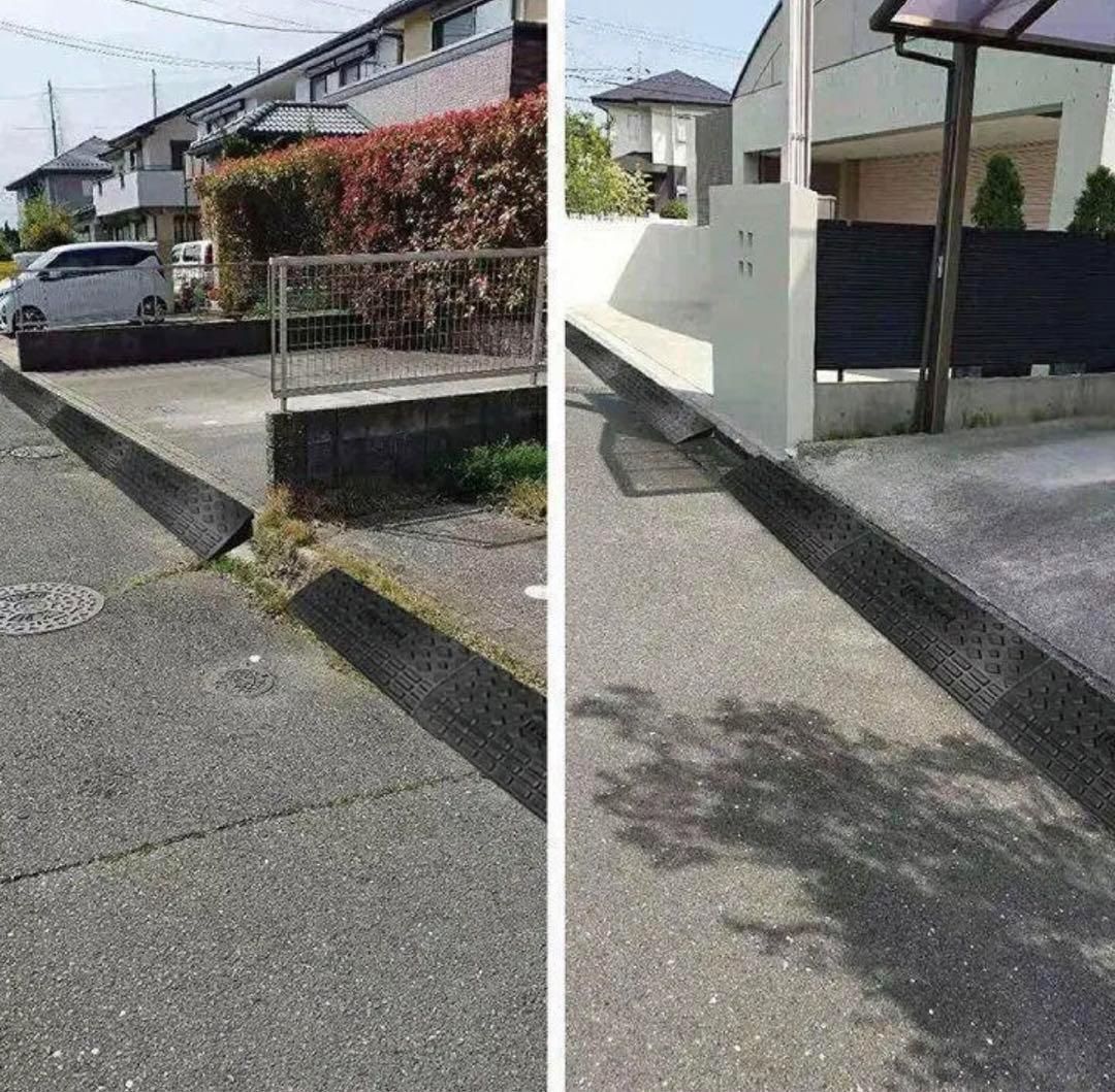 段差スローププラスチック製幅60cm高さ10cm ８個セット