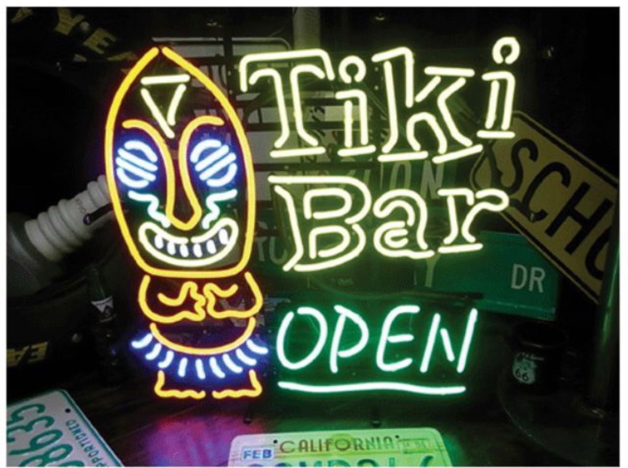 オーダーメイド ネオンサイン TIKI BAR 看板 ネオン管 BAR ガレージ ネオン看板 ネオン管BAR バー ガレージ オーダーメイド NEON