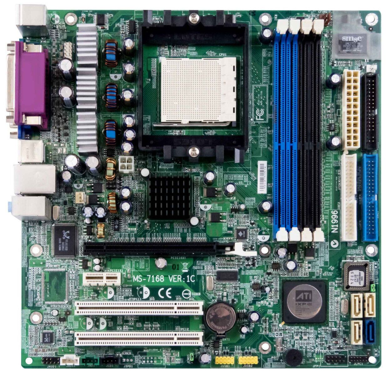 メインボード MSI MS-7168 ソケット 939 DDR PCI-E SATA SVGA ATI Radeon RS480