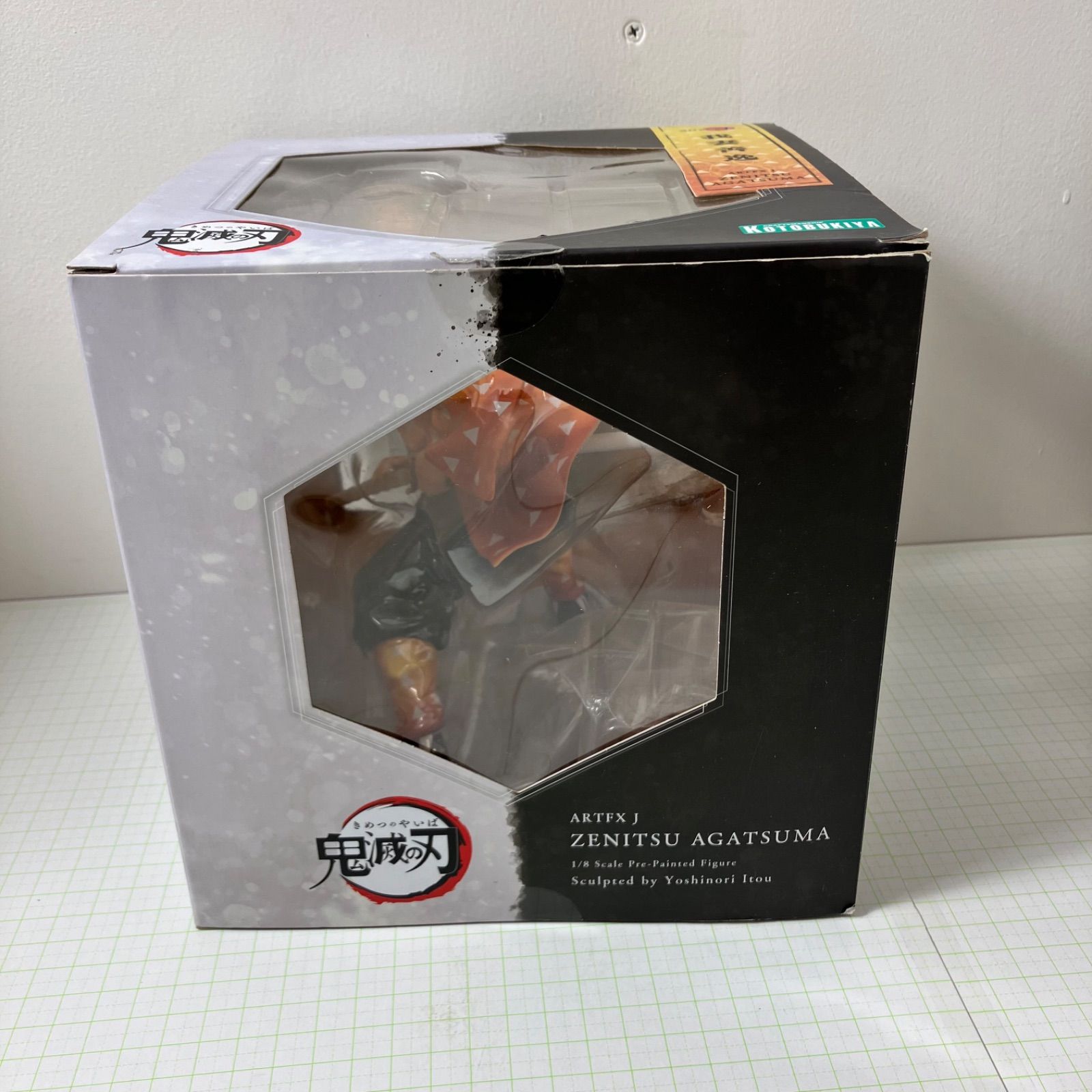 瀬戸店】我妻善逸 1/8 フィギュア ARTFX J ・表情替えパーツ付き