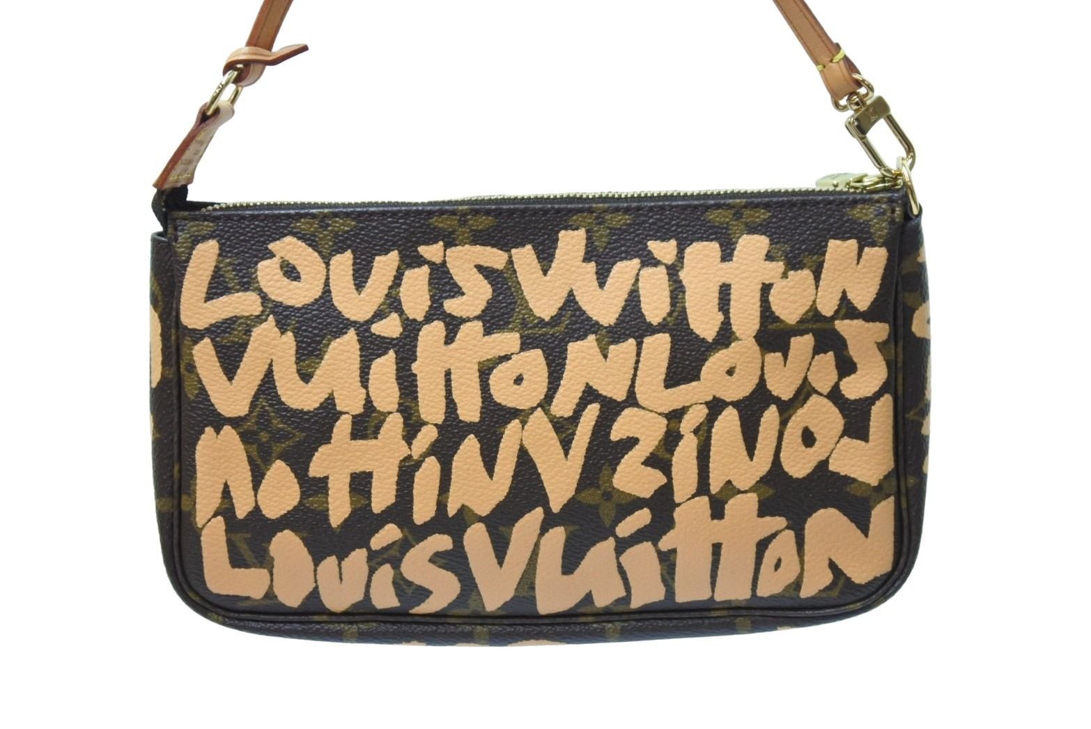 LOUIS VUITTON ルイヴィトン ショルダーバッグ モノグラム グラフィティ ポシェット アクセソワール M92193 美品 中古 51467