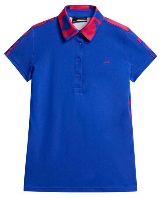 Jリンドバーグ レディース ポロシャツ トップス J.Lindeberg Women s Cara Golf Polo Club Blue