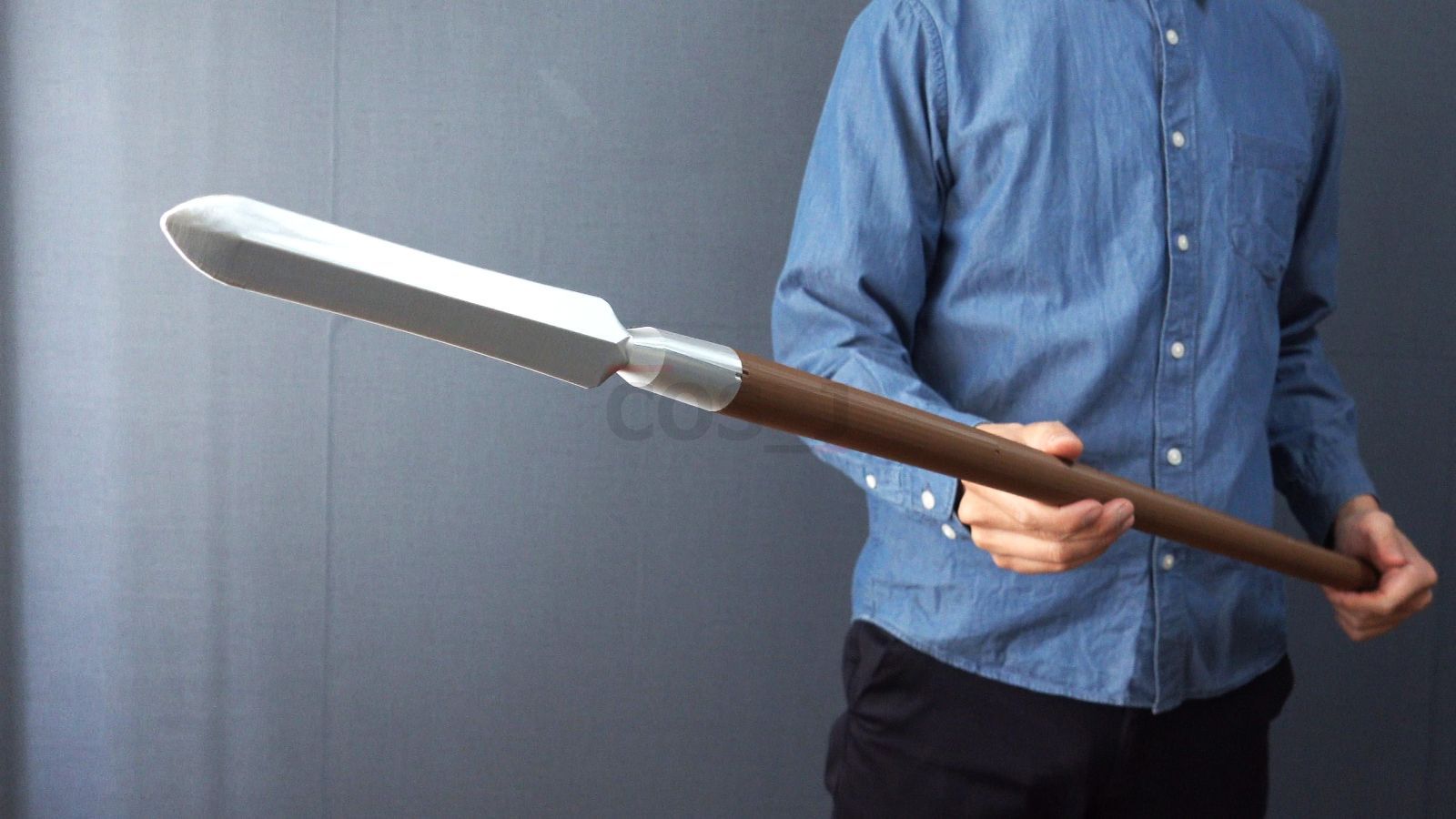 【どろしぃ】文次郎の袋槍 コスプレ小道具/潮江文次郎風/忍たま/144cmロングサイズ/袋槍