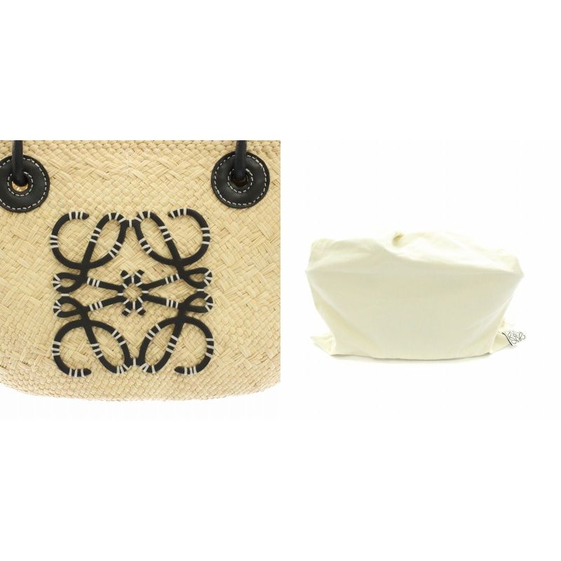 LOEWE かごバッグ ストロー レザースモール LOEWE かごバッグ ストロー レザー スモール スモール LOEWE(ロエベ