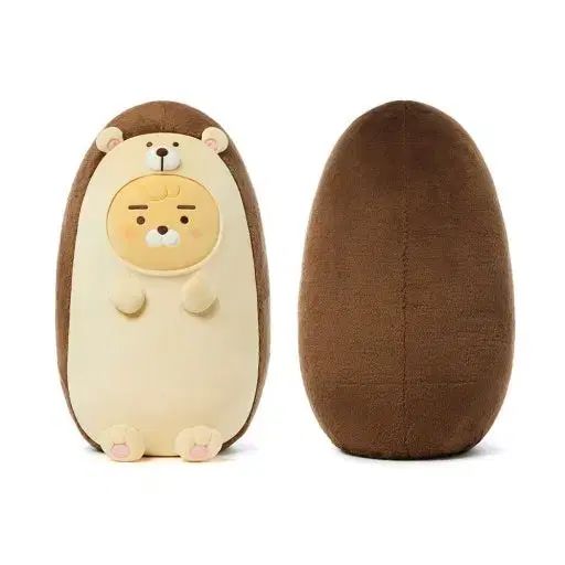 カカオ 眠っている友達_ハリネズミ リトルライオン ボディピロー