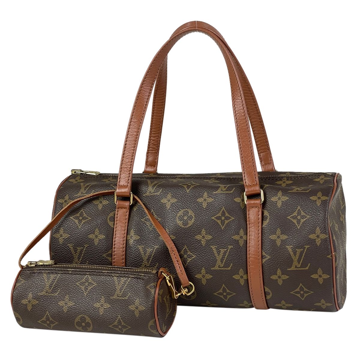 ルイ・ヴィトン Louis Vuitton パピヨン 30 バレルバッグ 筒型 旧旧型