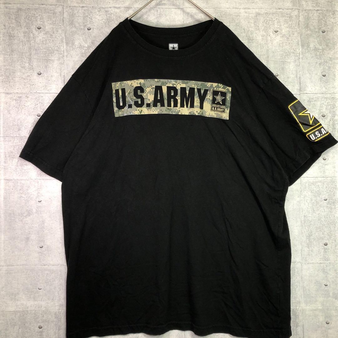 1018 US古着 U.S.ARMY Tシャツ ブラック 2XL T ゆるダボ - メルカリ