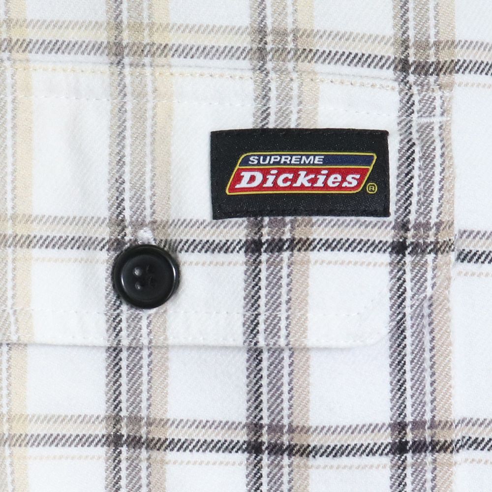 supreme/dickies plaid hooded shirts MサイズサイズはMサイズです