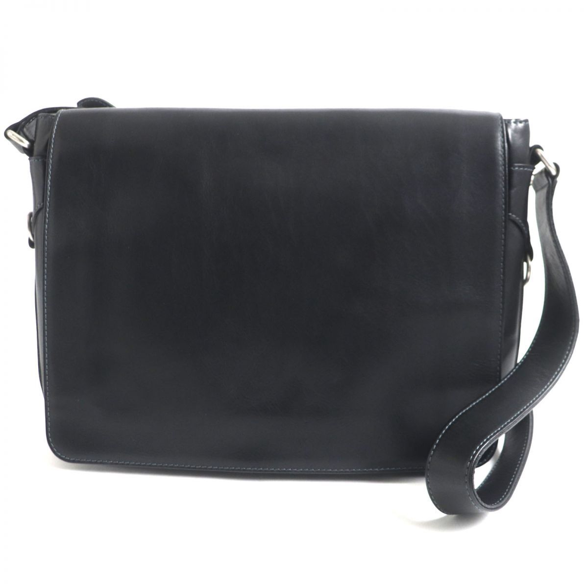 【美品】ソメスサドル ショルダーバッグ メッセンジャーバッグ レザー ブラック Saddle ファッション 【美品】ソメスサドル メッセンジャーバッグ