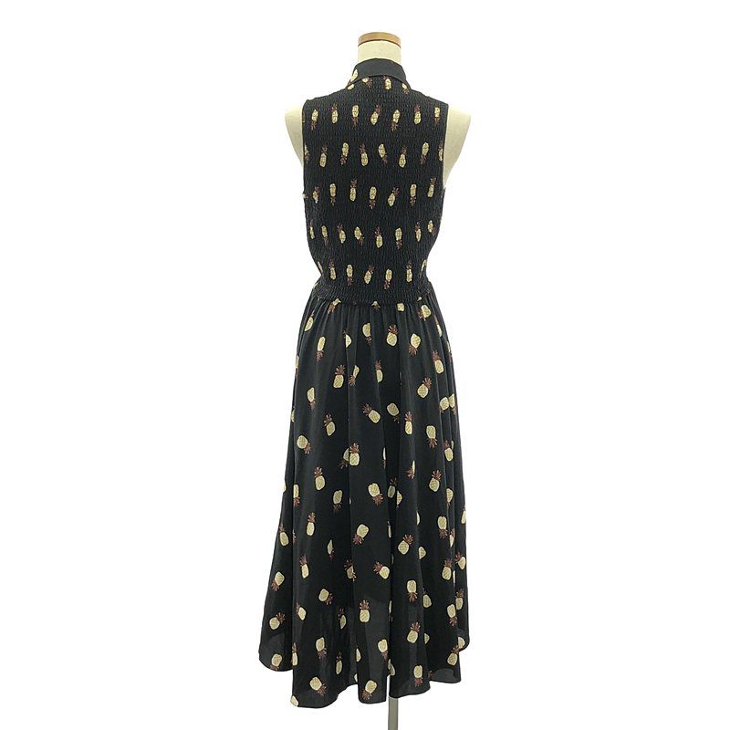 KATE SPADE / ケイトスペード | シルク パイナップル ワンピース | 0