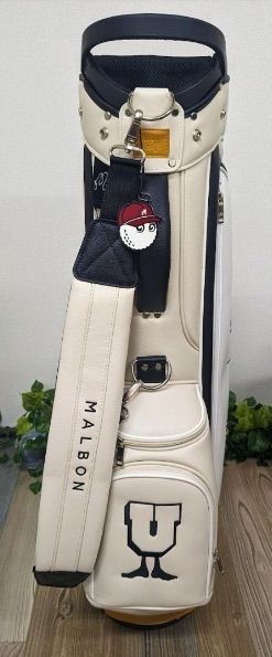 新品☆マルボンゴルフ malbon UNDEFETED キャディバッグ マルボン