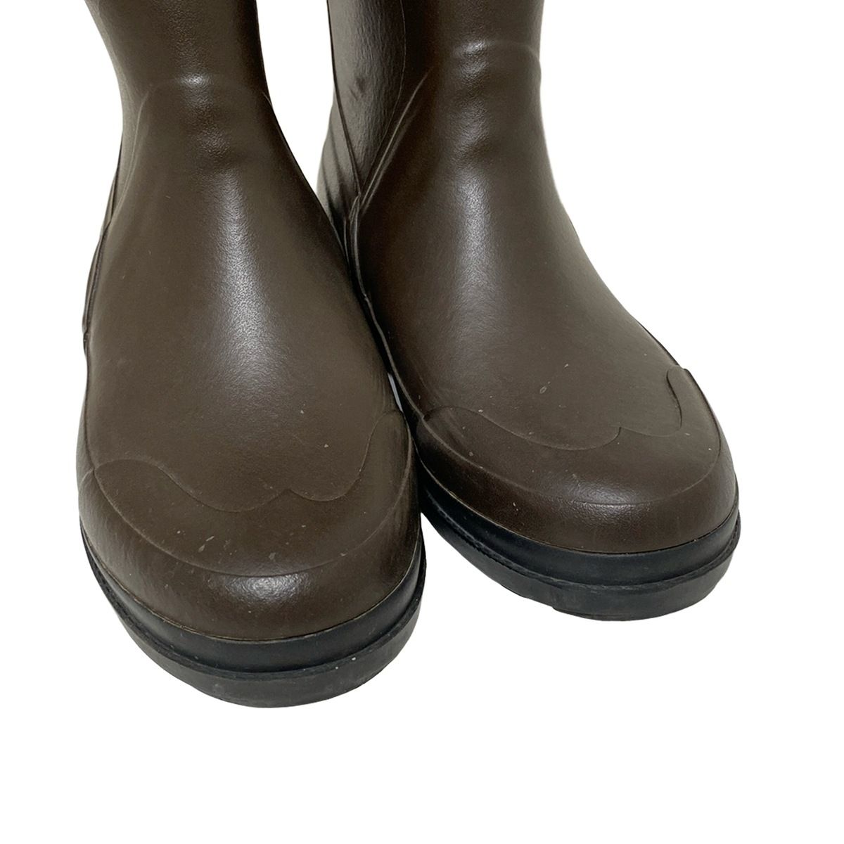 AIGLE エーグル レインブーツ 37 レディース - ダークブラウン×ブラウン KIN-KAAI_COM