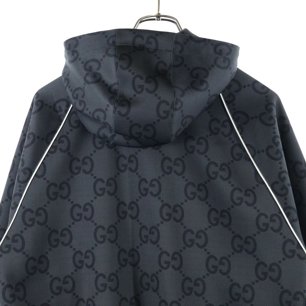 GUCCI (グッチ) ジャンボGG 総柄プリント ウェブストライプ