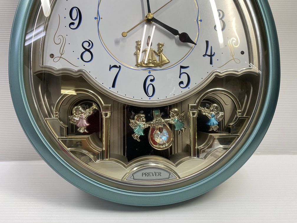 新品未使用 CITIZEN パルミューズプレベール 4MN419-O 電波時計 中古品】シチズン 掛け時計 パルミューズプレベール 電波時計 4MN419-0
