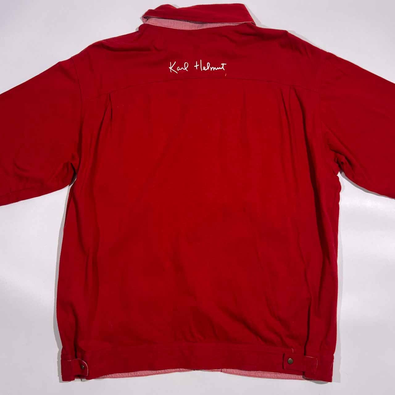 Karl Helmut カールヘルム パッチワーク風 半袖 シャツ
