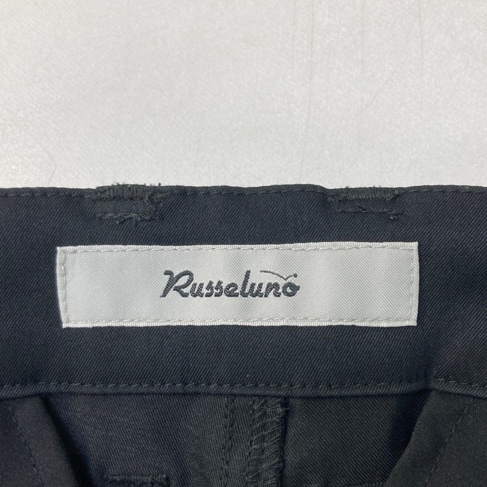 サイズ：4 RUSSELUNO ラッセルノ  ロングパンツ ルチャ  ブラック系 [240101465264] ゴルフウェア メンズ ストスト RUSSELUNO ラッセルノ パンツ ブラック系 サイズ：4 ランク：B