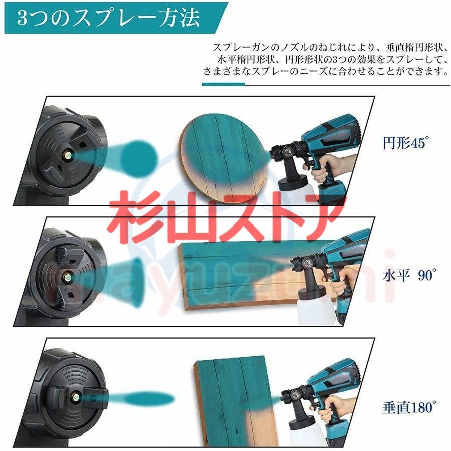 充電式噴霧の幅調整 噴霧