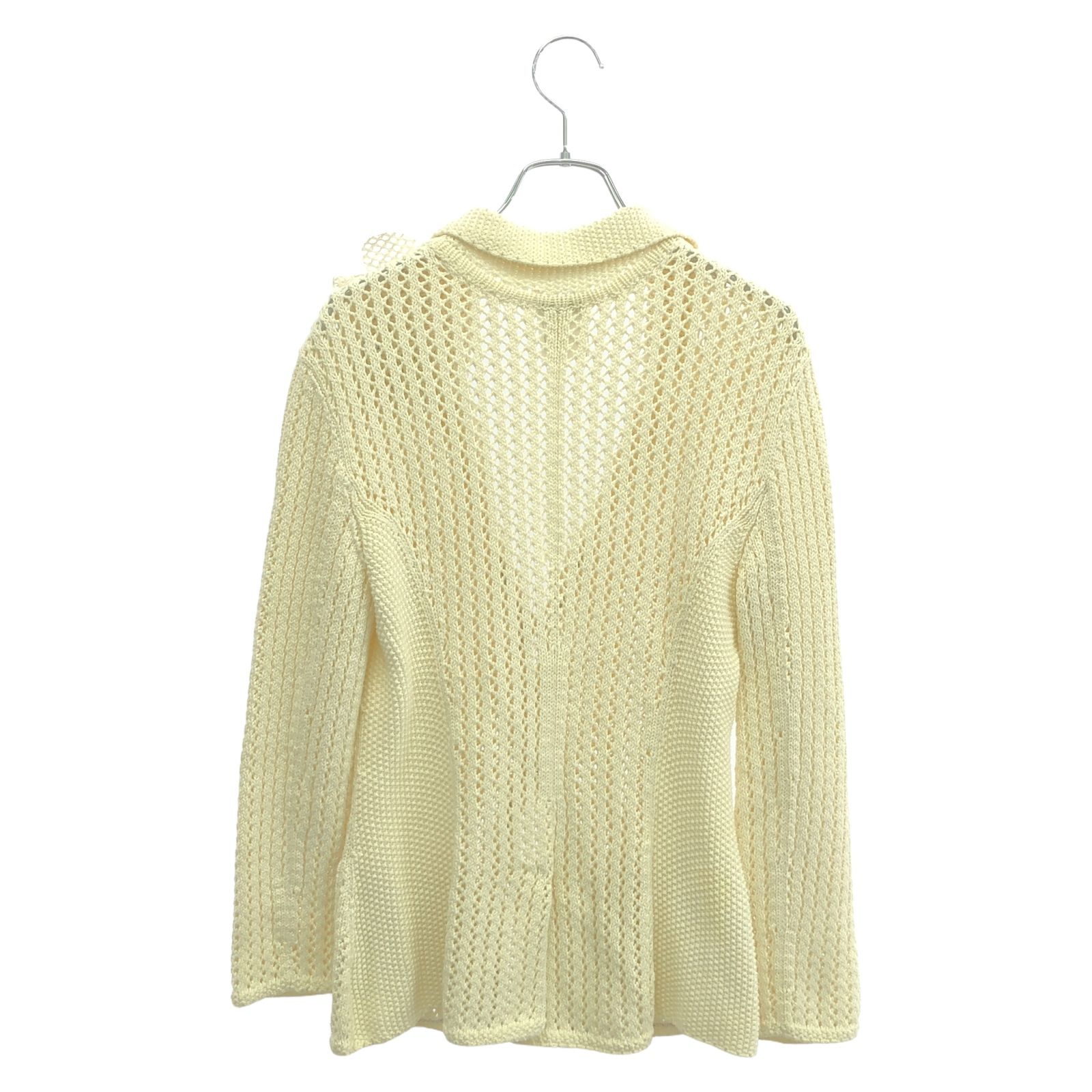 シャネル CHANEL ニット ニットジャケット アイボリー コットン ニット 