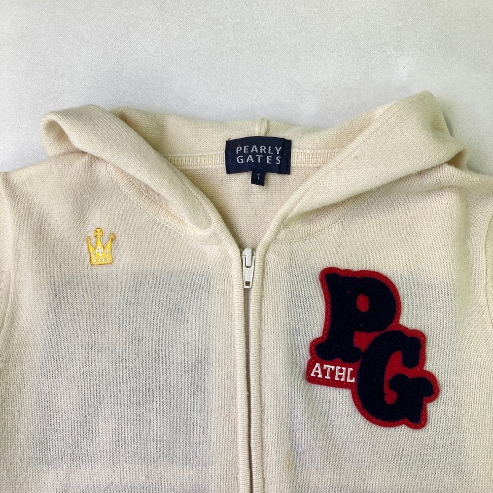 PEARLY GATES カシミヤブレンド ジャガード ニットパーカー PEARLY GATES カシミヤブレンド ジャガード ニットパーカー PEARLY