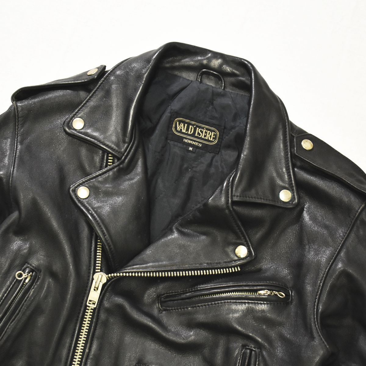 雰囲気良好】 80s90sヴィンテージ VALD ISERE HOMME 牛革 レザー