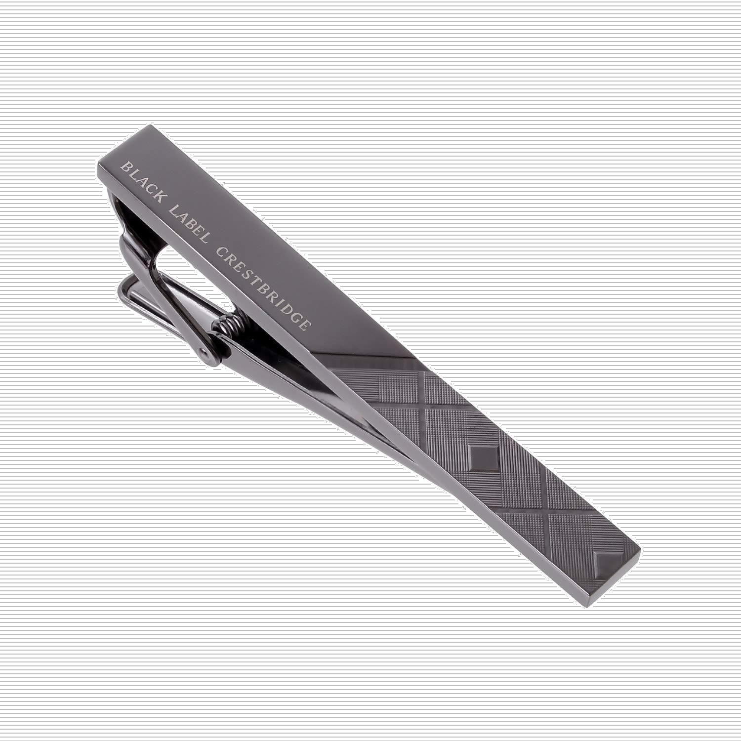 クレストブリッジ BLACK LABEL CRESTBRIDGE ブラックレーベル クレストブリッジチェック タイバー ショップバッグ付 タイピン ネクタイピン 51V-03-083 ブラック