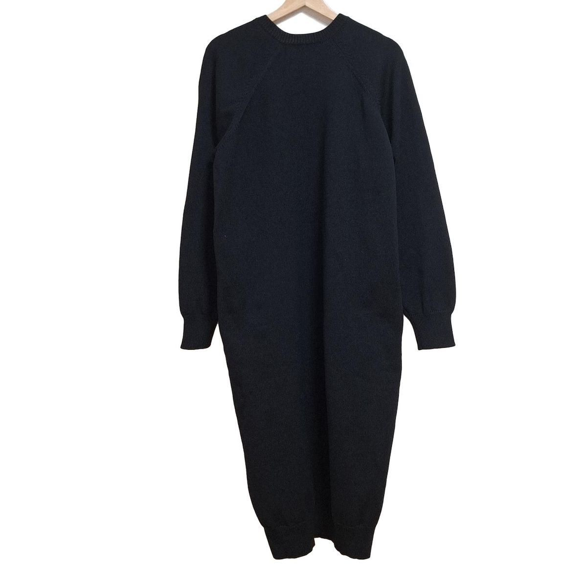 Y s ワイズ コート サイズ2 M レディース - 黒 長袖 ニット RISMAT by Y s ロング丈 ジップアップ 冬