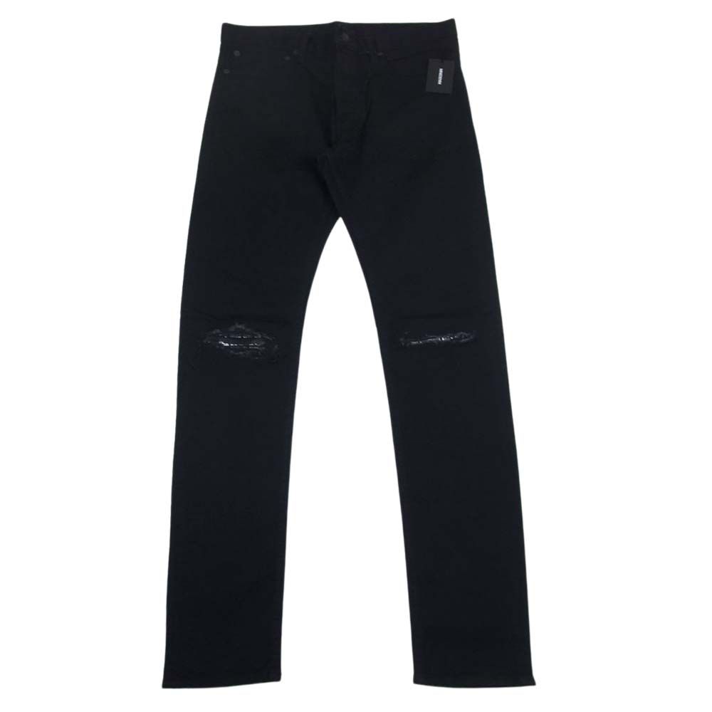 MINEDENIM マインデニム 2011-1001-96-322 KSL S.Slim STR 5pocket OWS デニム パンツ リペア クラッシュ 加工 ブラック系 9【新古品】【未使用】【中古】 MINEDENIM マインデニム 2011-1001-96-322 Slim STR 5pocket OWS